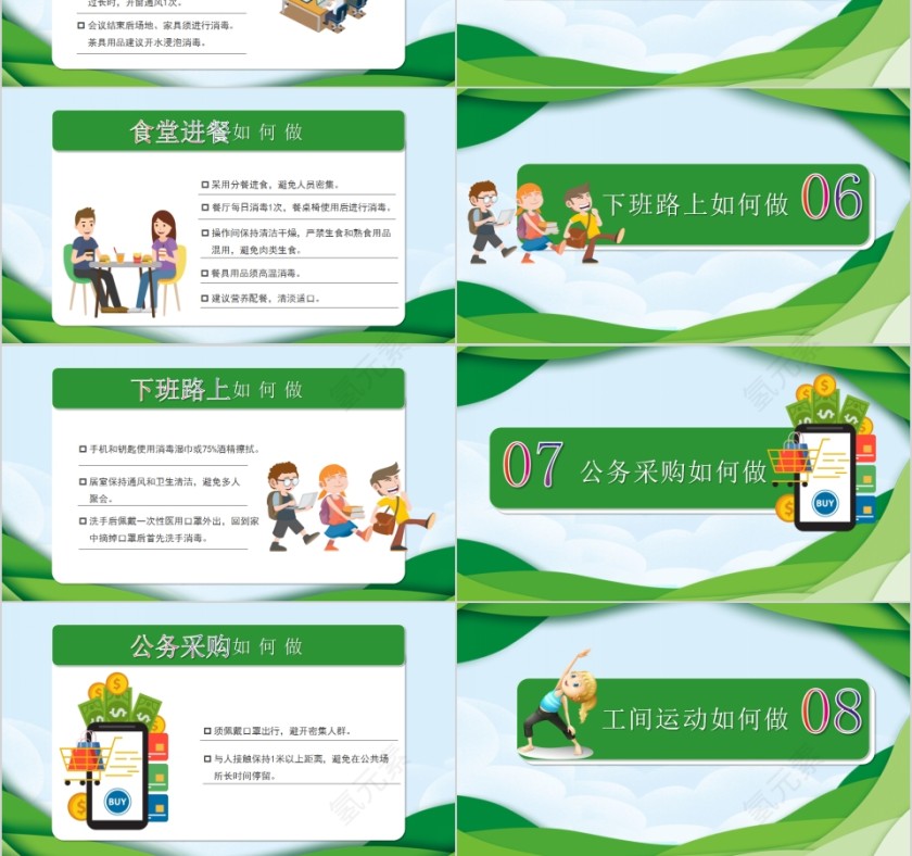 企业复工如何预防新型冠状病毒PPT模板第3张