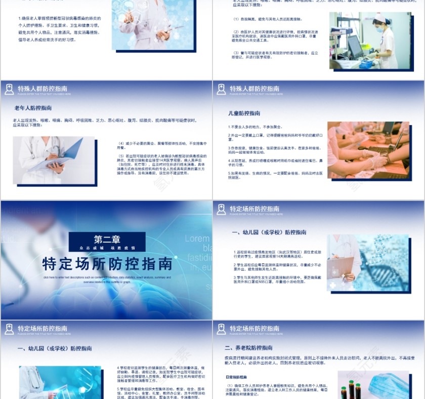 众志成城抗战疫情新型冠状病毒防控指南PPT模板第2张