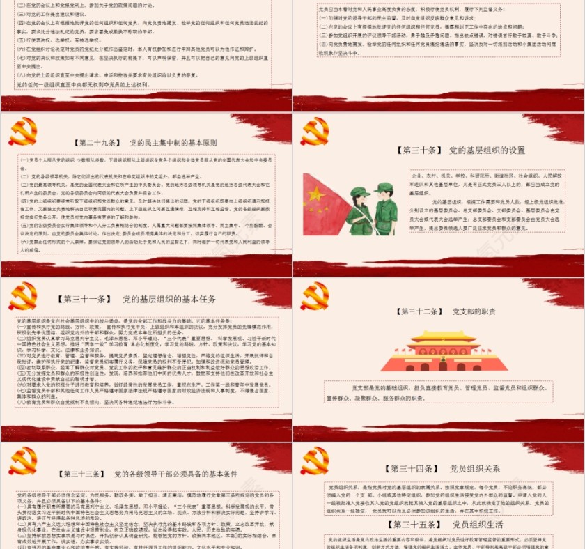 中国共产党党建文化党员学习手册第5张