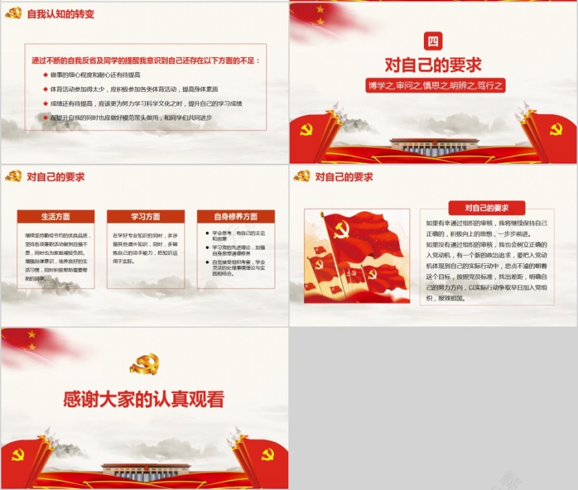 入党积极分子转预备党员答辩PPT第4张