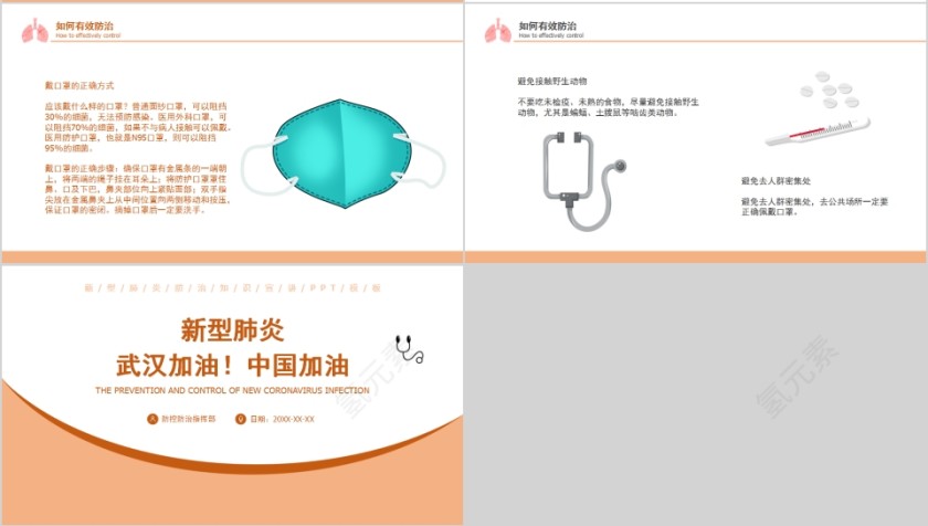 防控新型冠状病毒感染从我做起PPT模板第4张