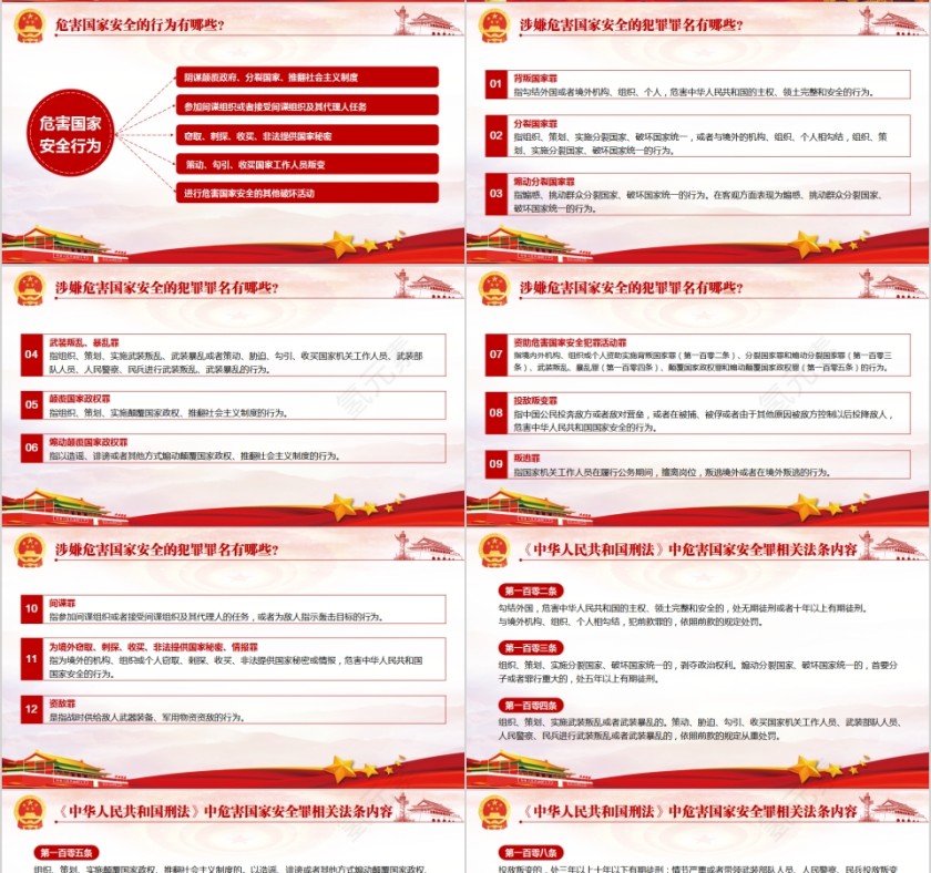 全民国家安全教育日PPT模板第4张