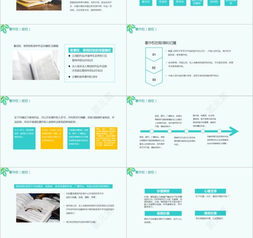 简约绿色清新知识产权日PPT模板第3张