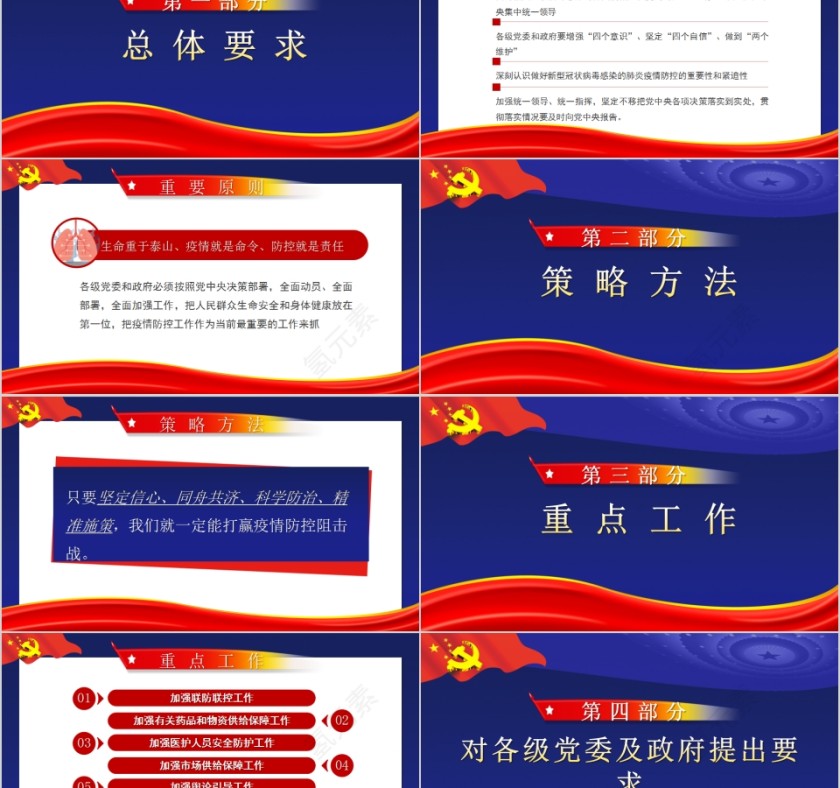 习近平对疫情防控做出超强部署PPT模板第2张