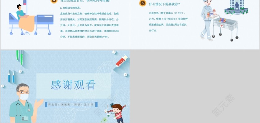 新型冠状病毒感染肺炎预防知识预防新冠肺炎主题班会PPT模板第5张
