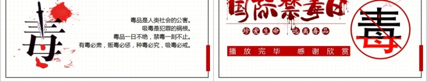 珍爱生命远离毒品国际禁毒日宣传PPT模板第5张