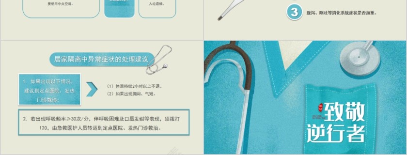 致敬逆行者新型冠状病毒肺炎防治知识宣讲PPT模板第6张