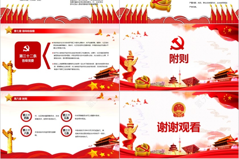 中国共产党支部工作条例逐条解读PPT模板第6张