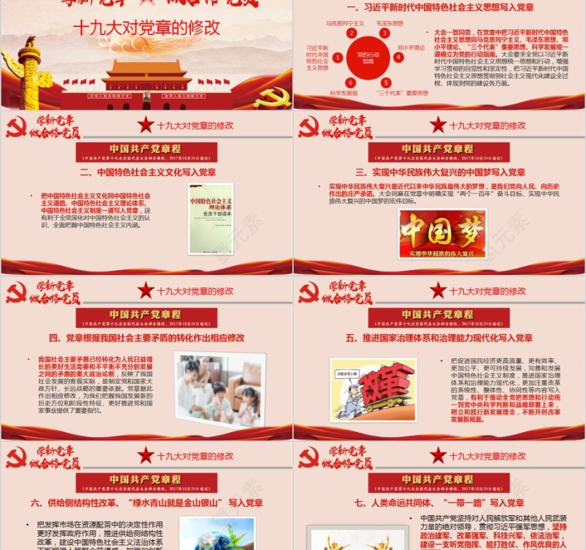 学新党章做合格党员全方位解读新党章PPT模板第2张