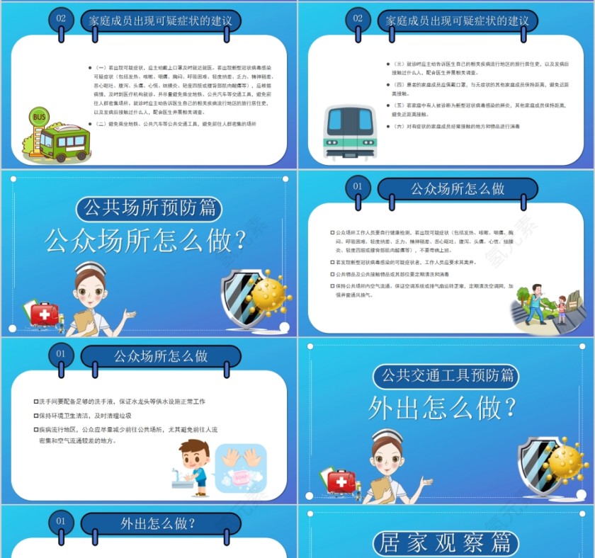 武汉新型冠状病毒预防新型冠状病毒肺炎防治知识宣讲PPT模板第4张