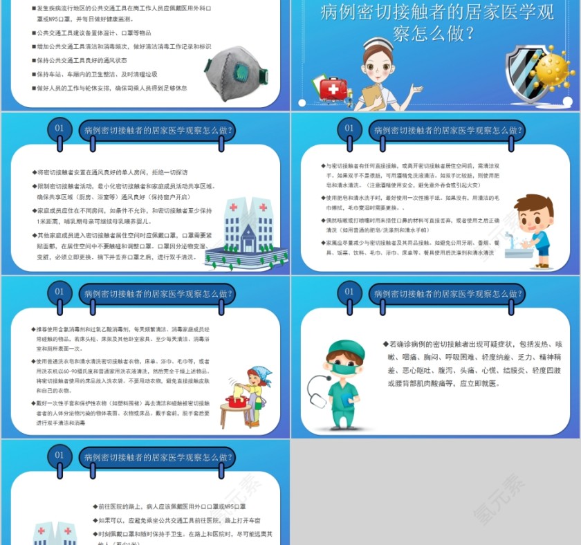 武汉新型冠状病毒预防新型冠状病毒肺炎防治知识宣讲PPT模板第5张