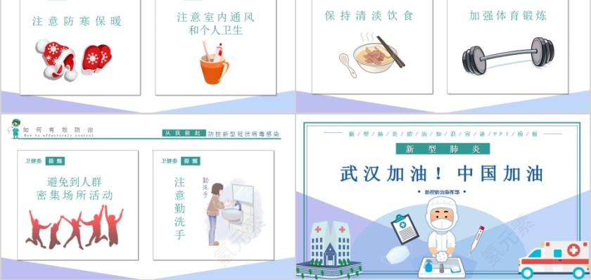 防控新型冠状病毒感染 新型冠状病毒肺炎防治知识宣讲PPT模板第5张