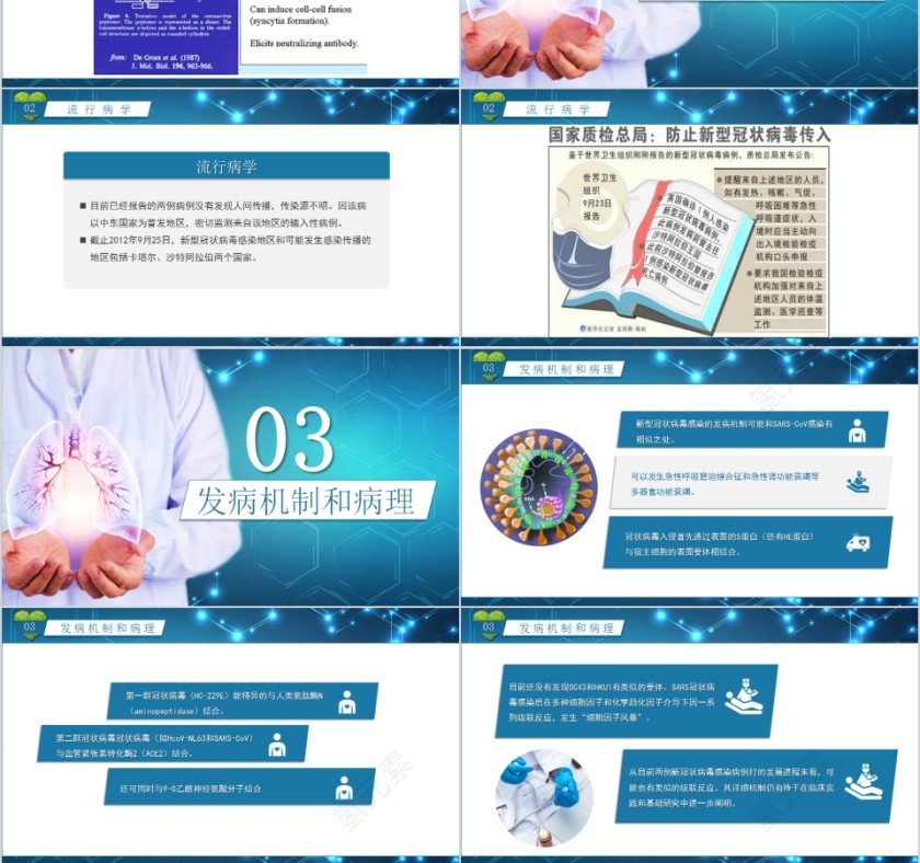 新型冠状病毒感染病例诊疗方案PPT模板第3张