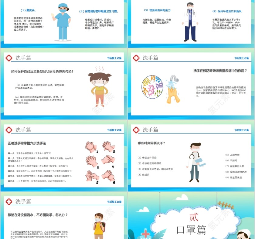 节后复工新冠肺炎个人防护知识PPT模板第2张