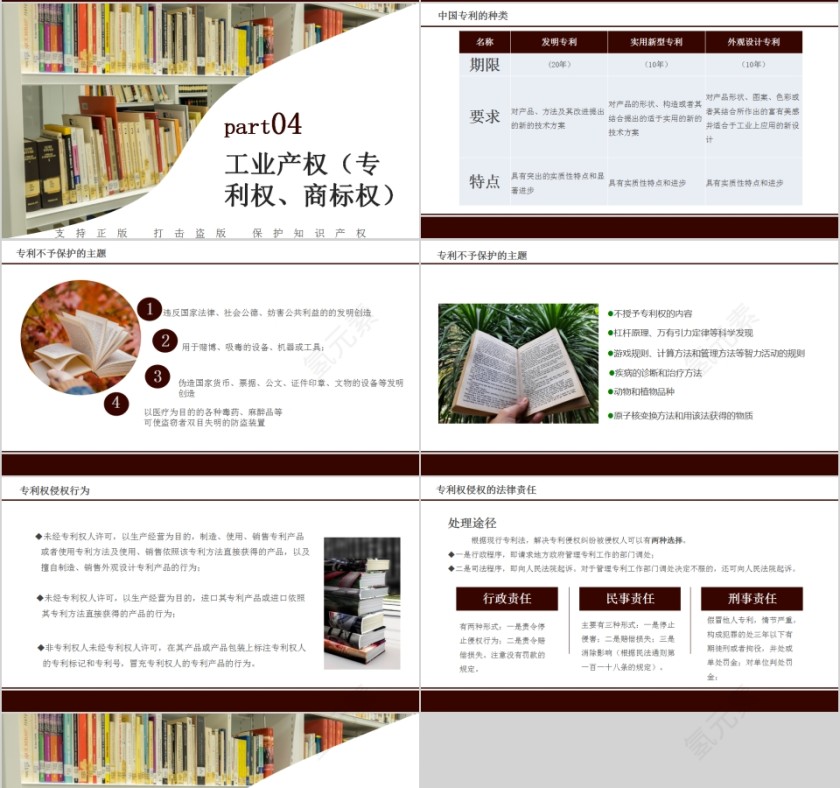 简约清新4月26日知识产权日知识产权介绍模板第4张