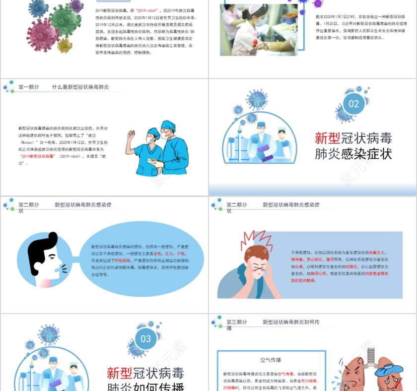 如何预防新型冠状病毒肺炎PPT模板第2张