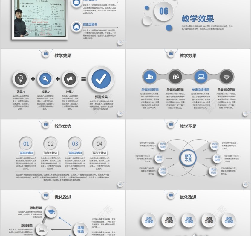 教师说课教学课件PPT模板第5张