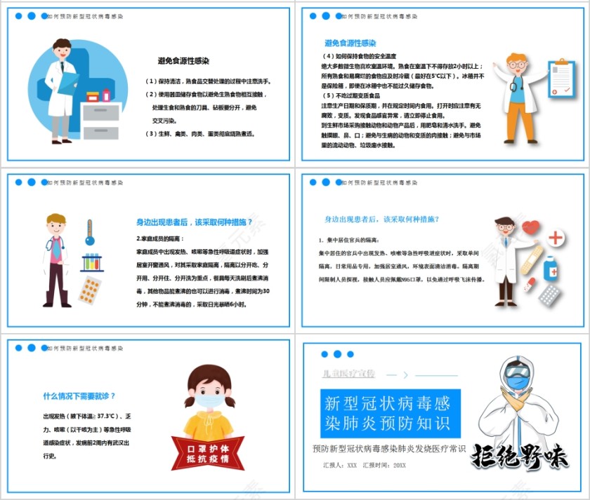 儿童医疗宣传预防新型冠状病毒感染肺炎发烧医疗常识第4张