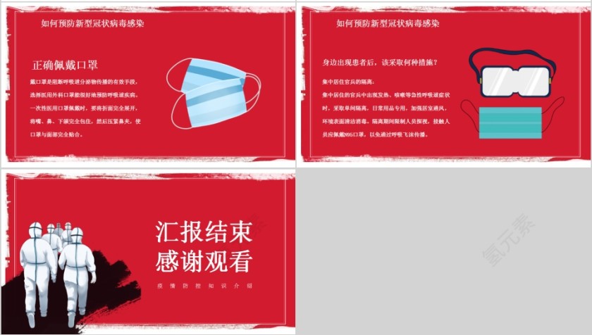 一起战胜新型冠状肺炎疫情防控知识介绍PPT模板第4张