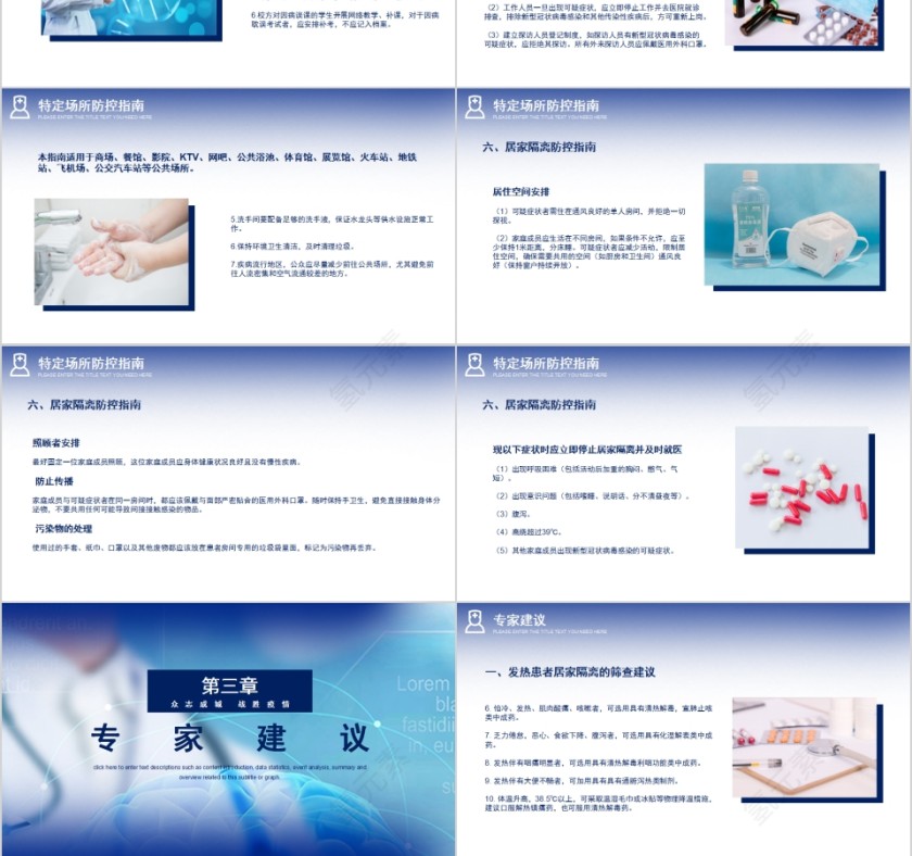 众志成城抗战疫情新型冠状病毒防控指南PPT模板第3张