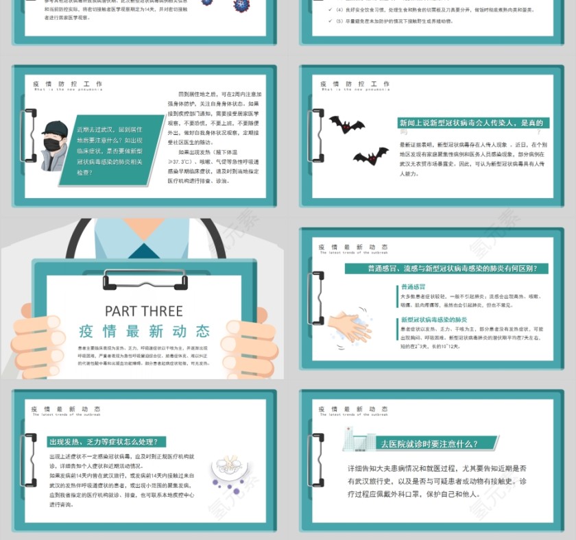 防控新型冠状病毒感染新型肺炎防治知识宣讲PPT模板第3张