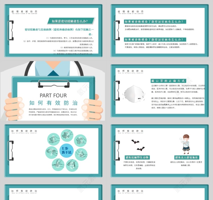 防控新型冠状病毒感染新型肺炎防治知识宣讲PPT模板第4张