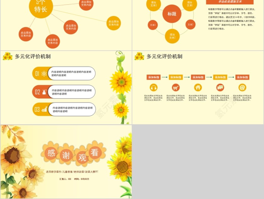 清新黄色教师说课教学课件说课大赛PPT第5张