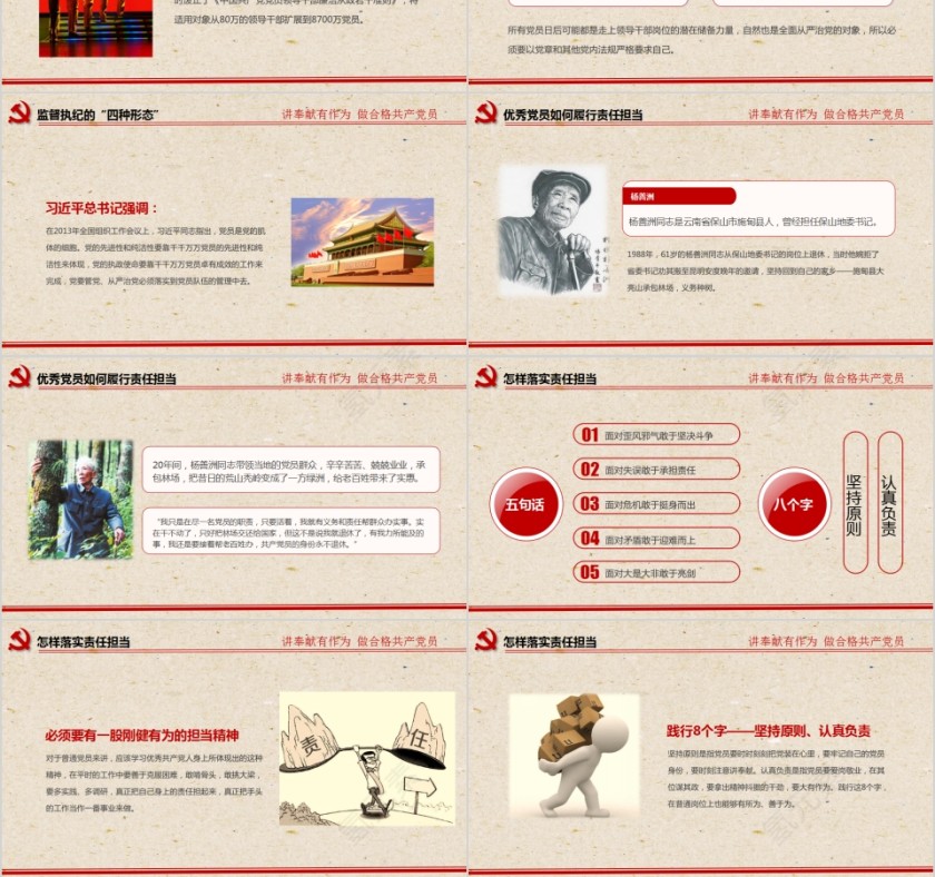 讲奉献有作为做合格共产党员党支部党员党课学习培训PPT课件第6张