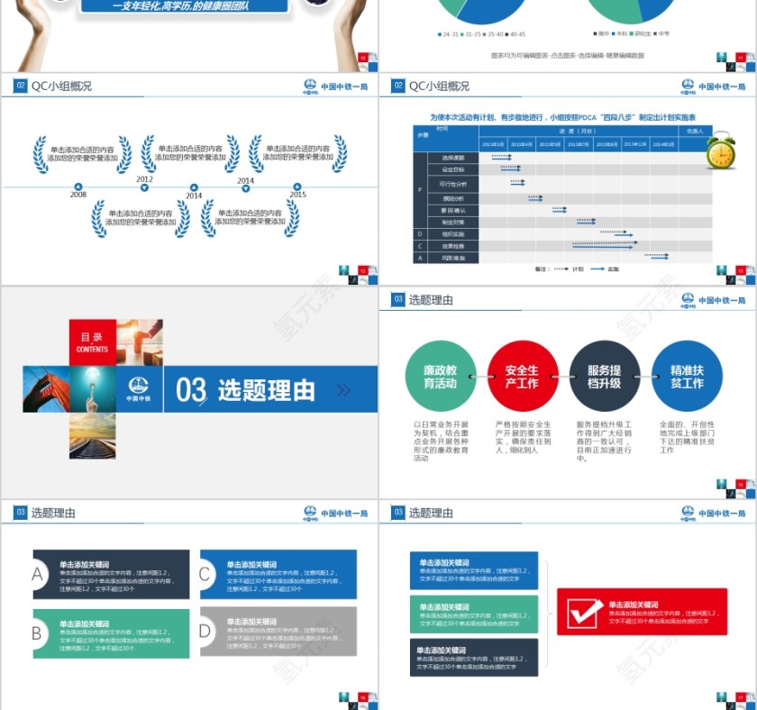 框架完整QC获奖创意模板第3张