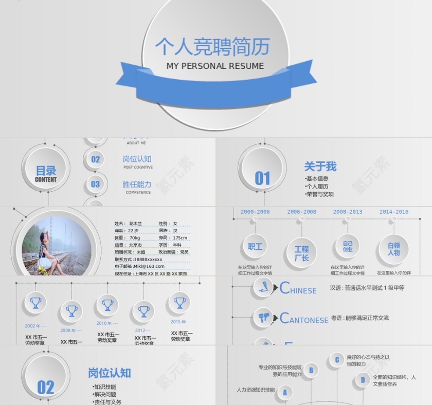 个人简历求职简历应聘求职个人介绍P...第1张