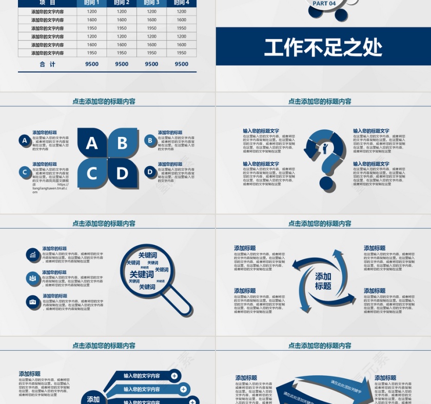 微粒体大气商务总结汇报PPT模板第5张