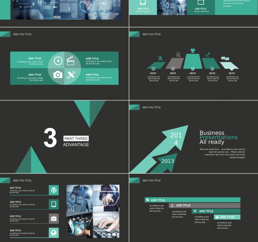 黑色大气高端商业计划书PPT模板第3张