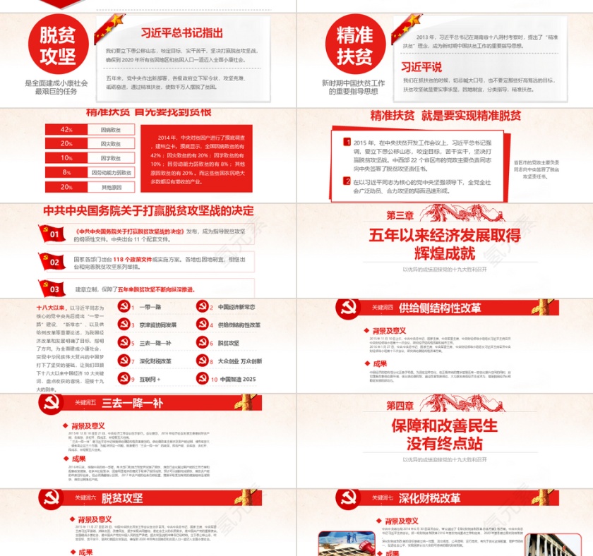 有内容党建培训党章建设学习PPT模板第2张