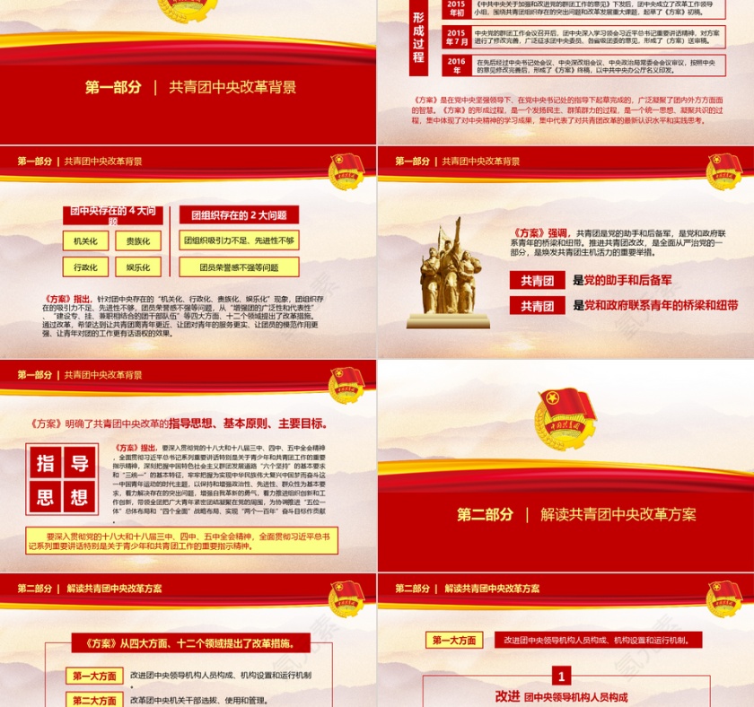 范本党建培训党章建设党课学习PPT模板第2张