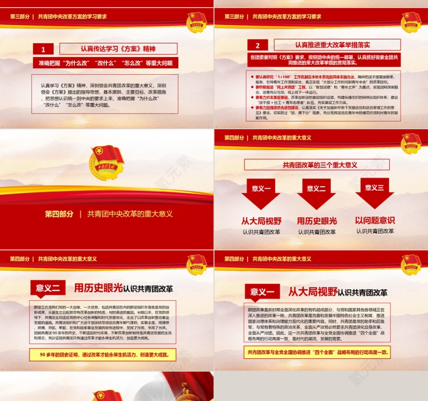 范本党建培训党章建设党课学习PPT模板第4张