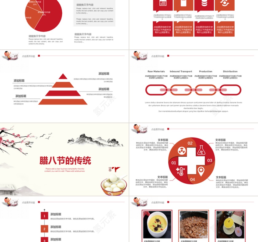 创意商务风腊八节主题班会策划PPT...第2张