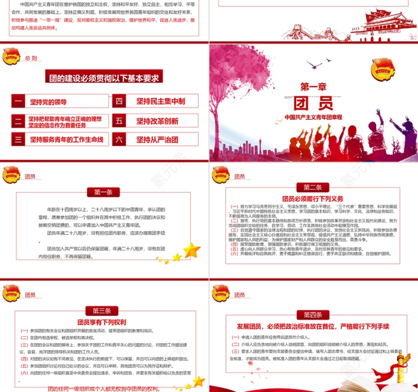 新时代的共青团员共青团章程学习PP...第3张