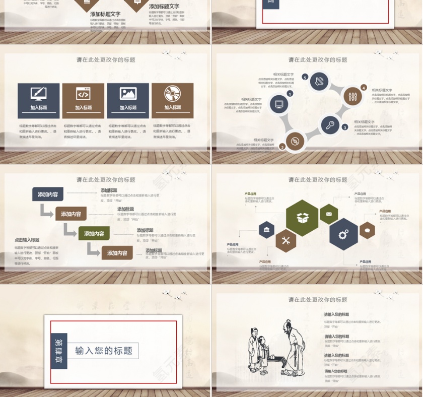 中国风古代礼仪培训主题PPT通用模...第3张