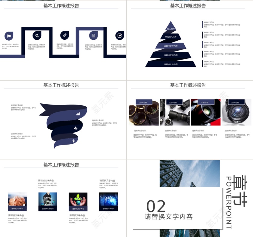 欧美简约风企业宣传介绍画册企业文化PPT模板第2张