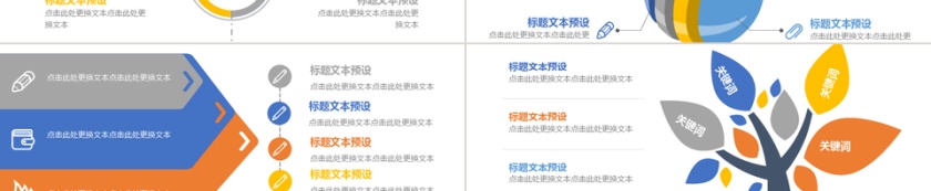 蓝黄商务简约风企业介绍PPT模板第3张