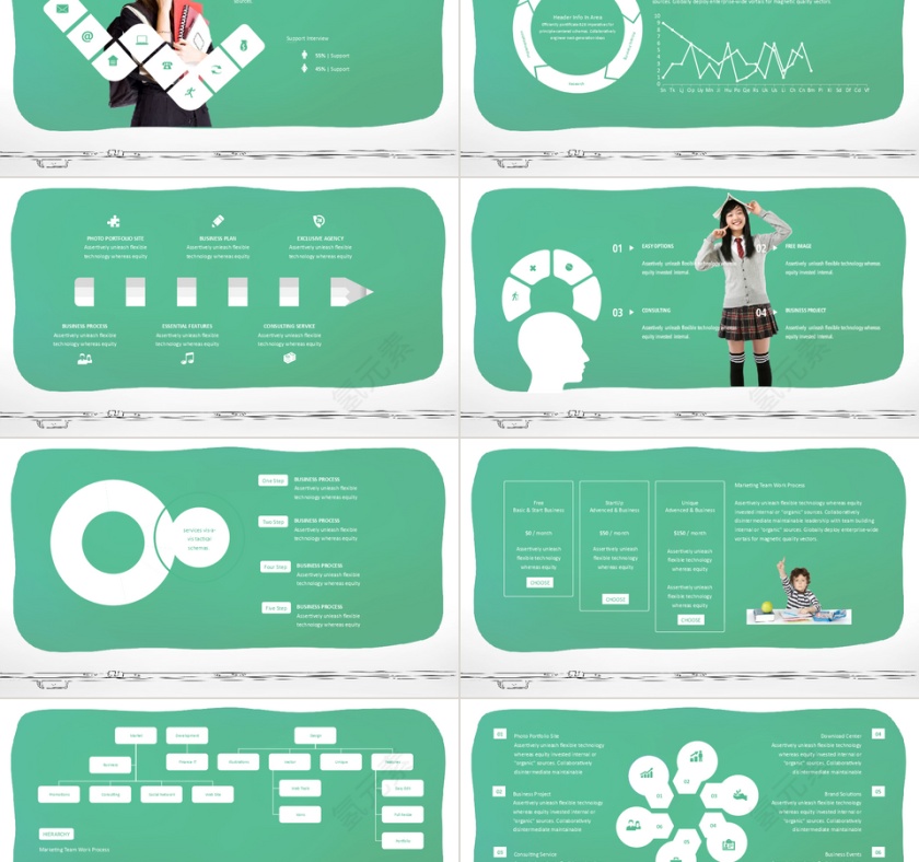 儿童手绘教育教学家长会课件ppt模板第2张