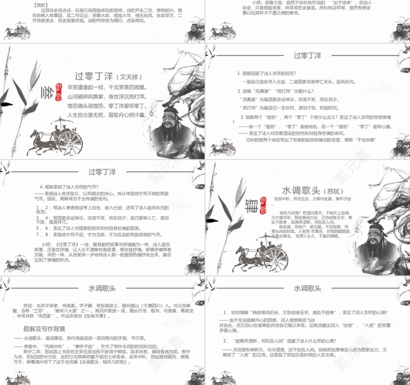 中国风诗词曲五首语文课件PPT第3张