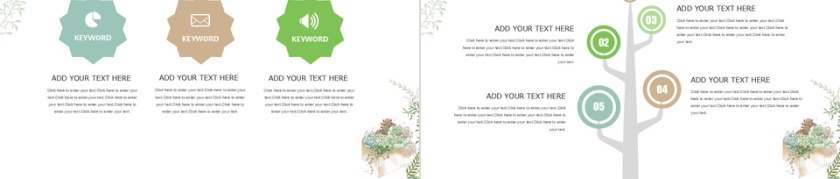 简约多肉儿童教育类通用PPT模板第5张