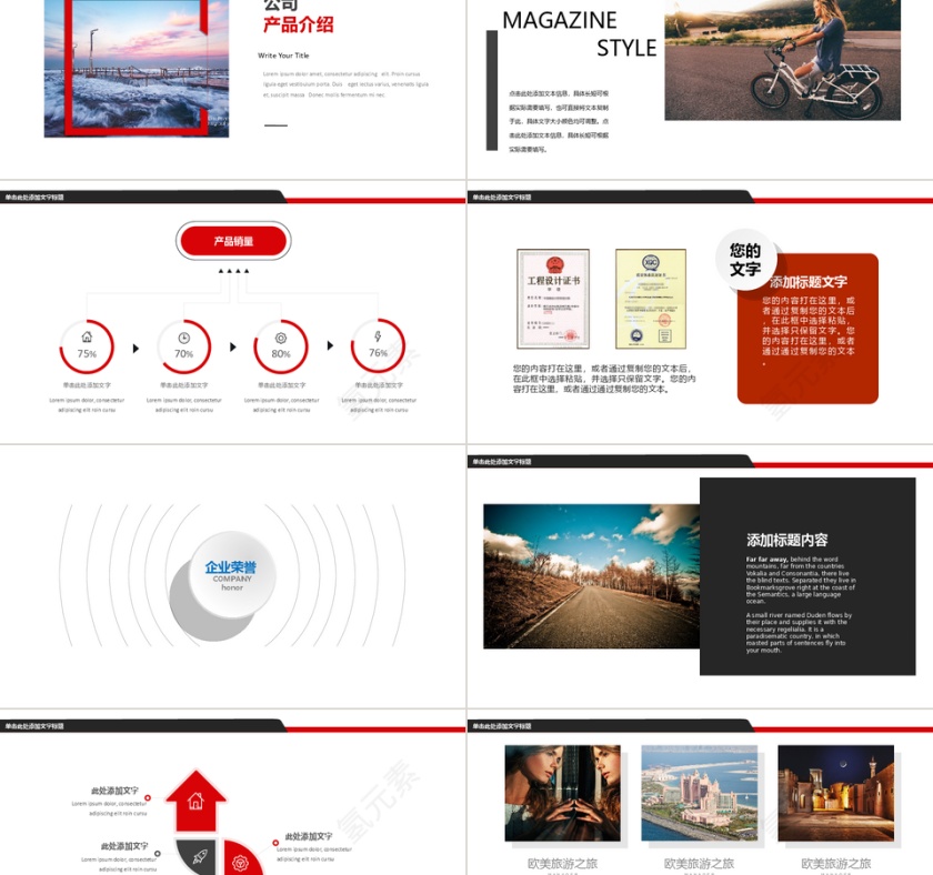 领航企业宣传公司介绍PPT模板第2张