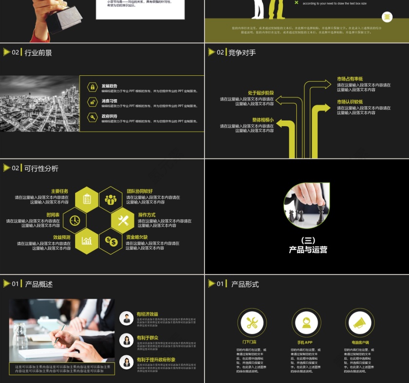 商业创业融资计划书ppt模板.第3张