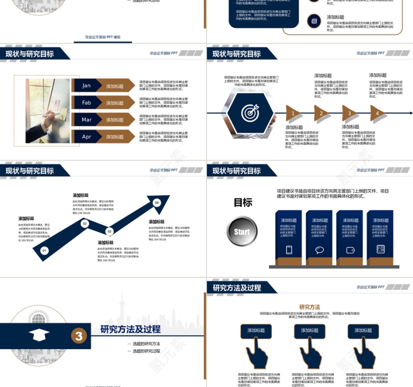 毕业论文答辩PPT模板第3张