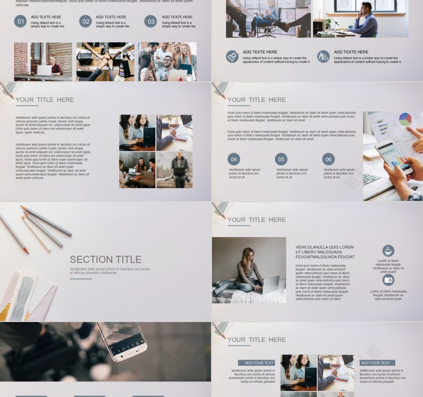 简约商务通用商业计划书PPT模板第2张