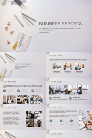 简约商务通用商业计划书PPT模板