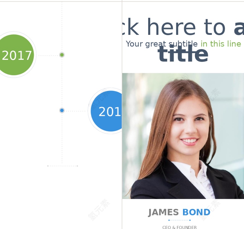 蓝白色简约企业文化介绍PPT模板第7张