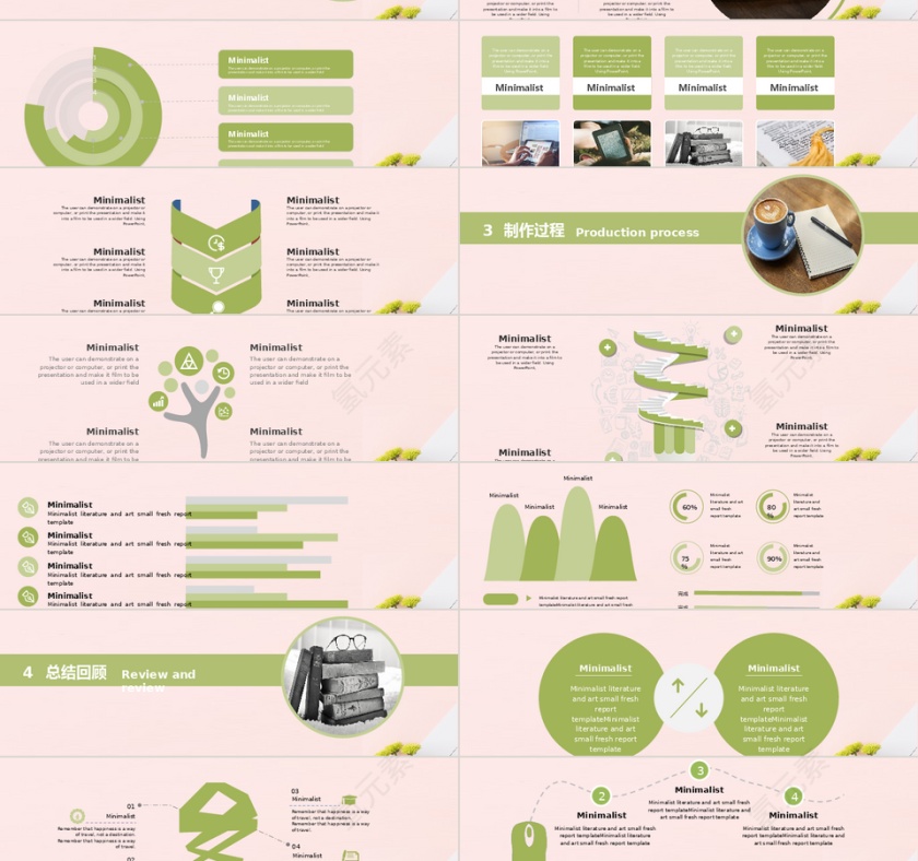 教育清新风格论文答辩ppt模板第2张